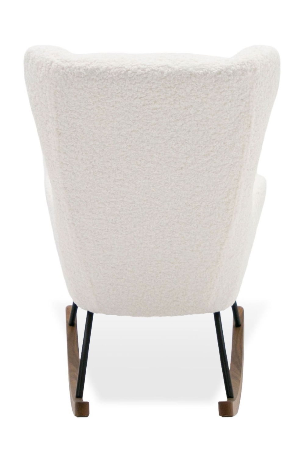   White Sherpa Rocking Chair | Oroa.com