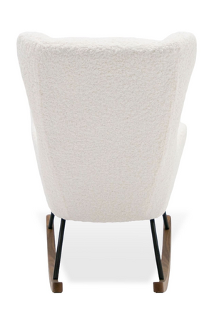   White Sherpa Rocking Chair | Oroa.com
