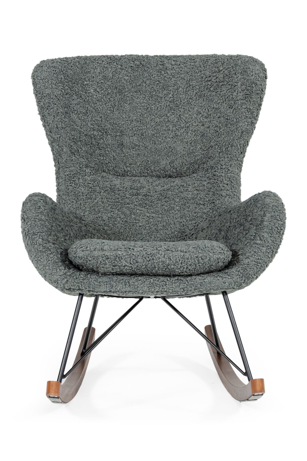   Gray Upholstered Rocking Chair | Oroa.com