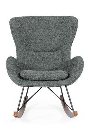  Gray Upholstered Rocking Chair | Oroa.com