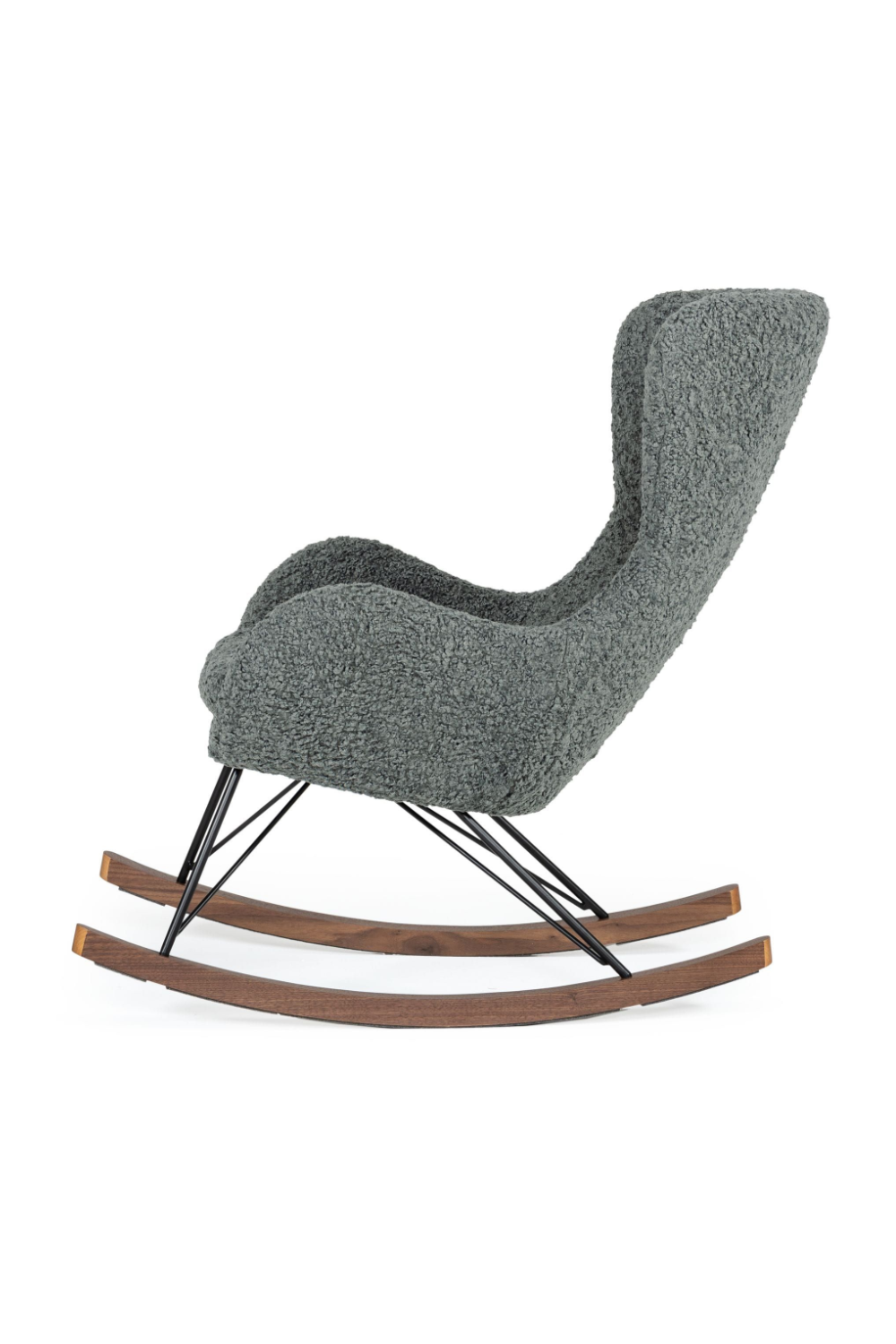   Gray Upholstered Rocking Chair | Oroa.com
