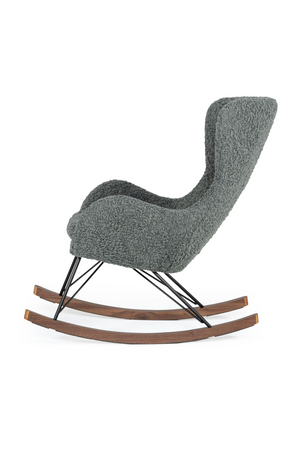   Gray Upholstered Rocking Chair | Oroa.com
