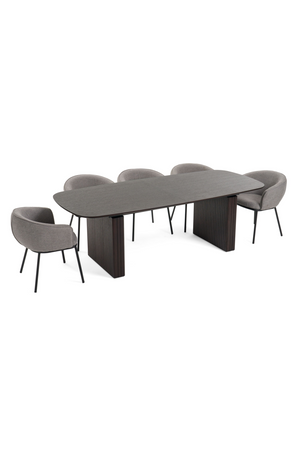   Smoked Oak Extendable Dining Table | Oroa.com