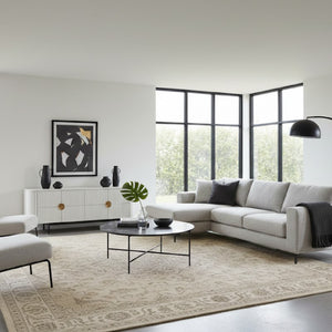   Black Ceramic Round Coffee Table | Oroa.com
