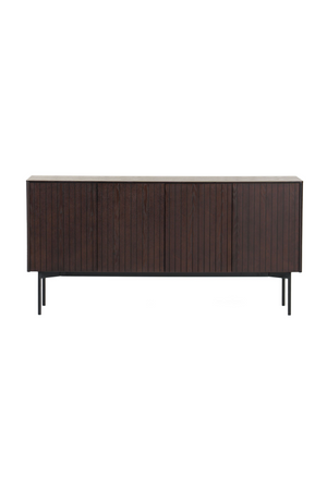   Slatted Smoked Ash Sideboard | Oroa.com