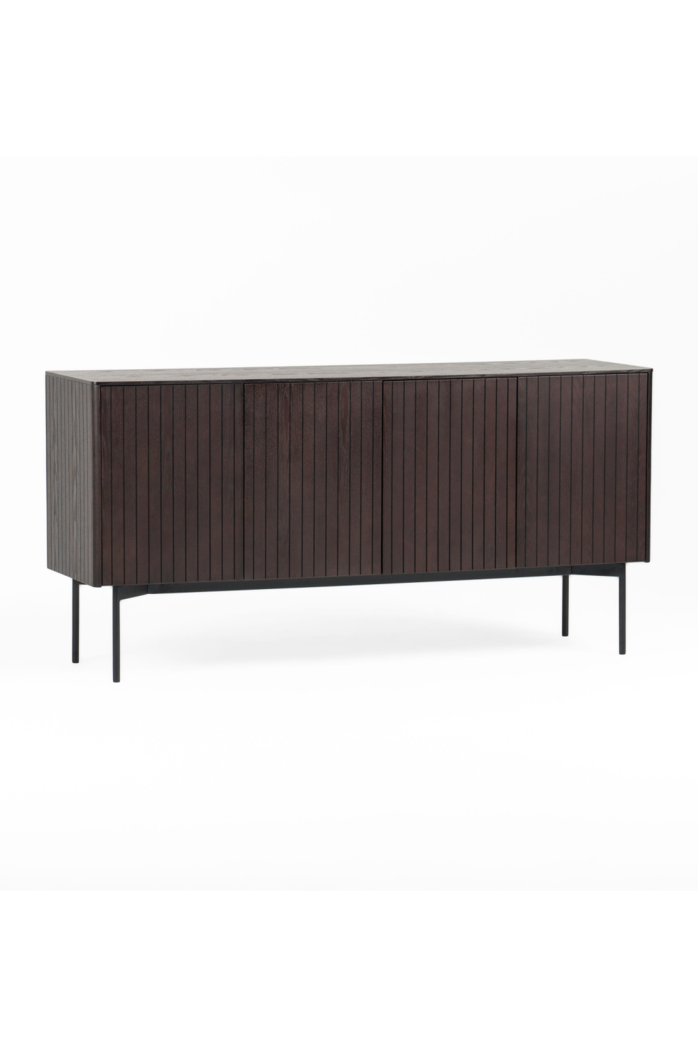   Slatted Smoked Ash Sideboard | Oroa.com
