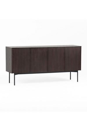   Slatted Smoked Ash Sideboard | Oroa.com