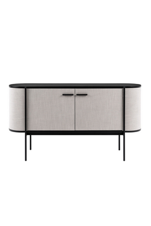   Beige Fabric 2-Door Sideboard | Oroa.com