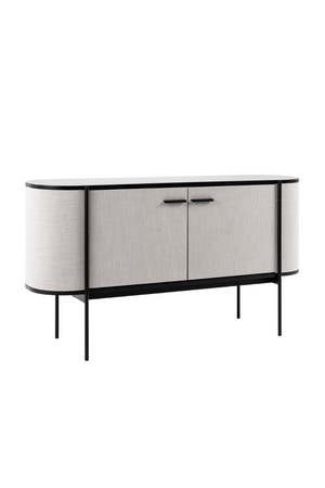   Beige Fabric 2-Door Sideboard | Oroa.com