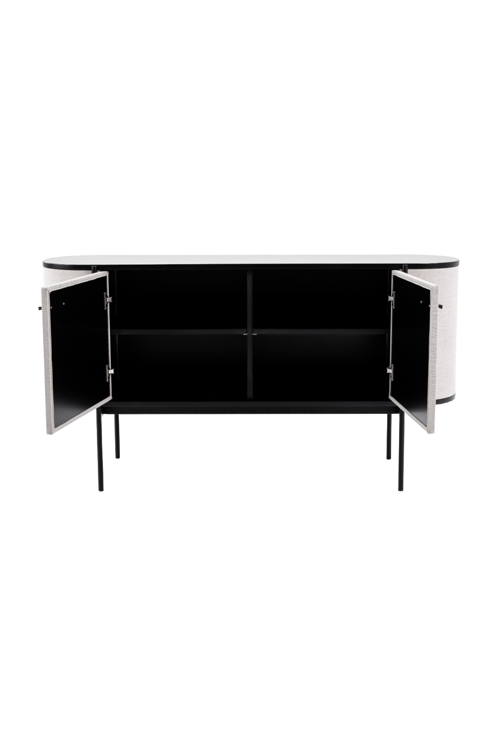   Beige Fabric 2-Door Sideboard | Oroa.com