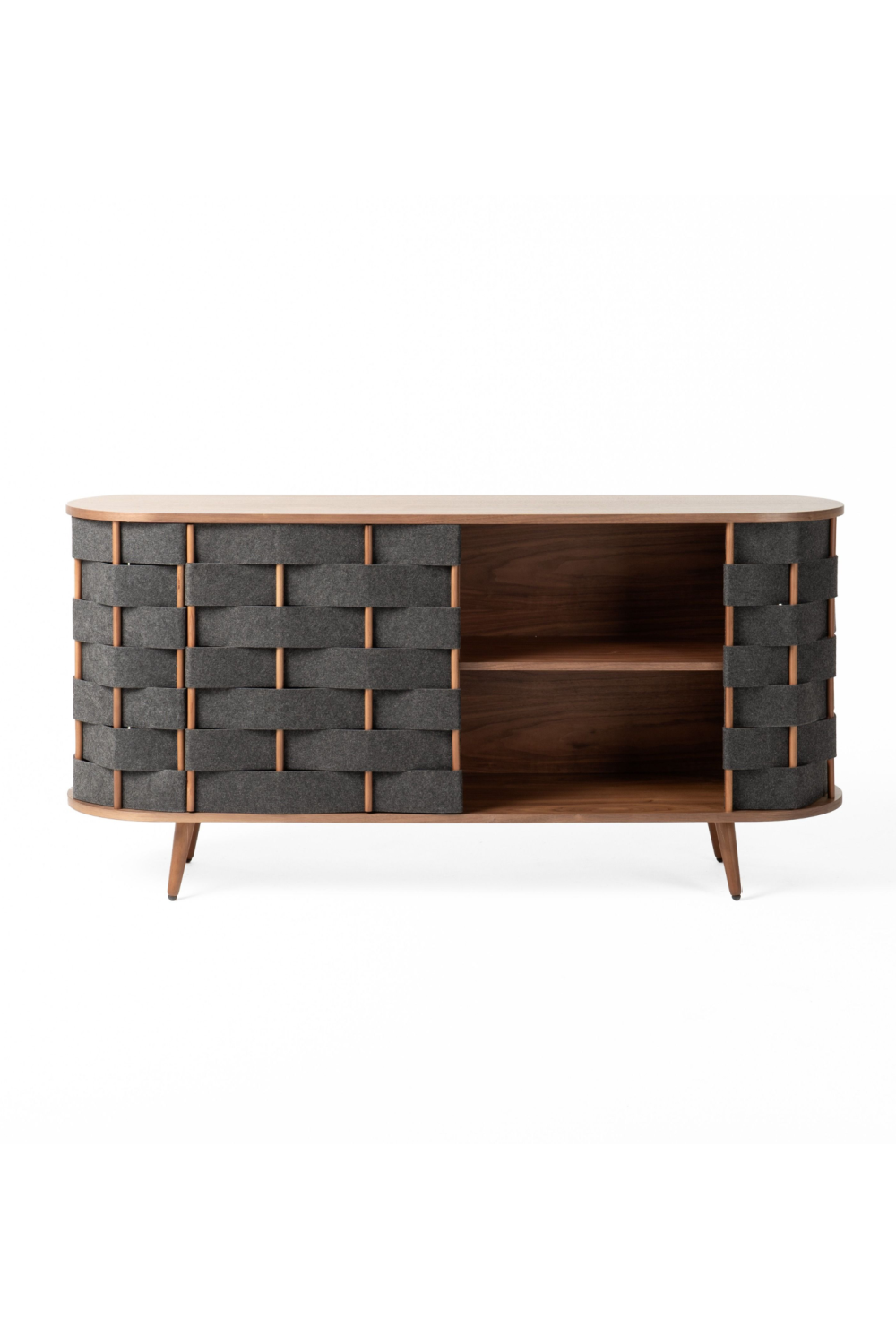   Gray Woven Fabric Sideboard | Oroa.com