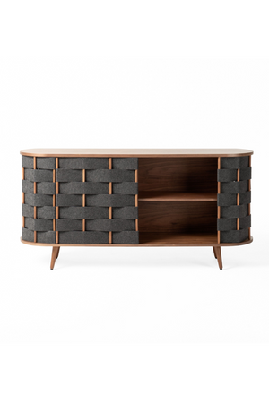  Gray Woven Fabric Sideboard | Oroa.com