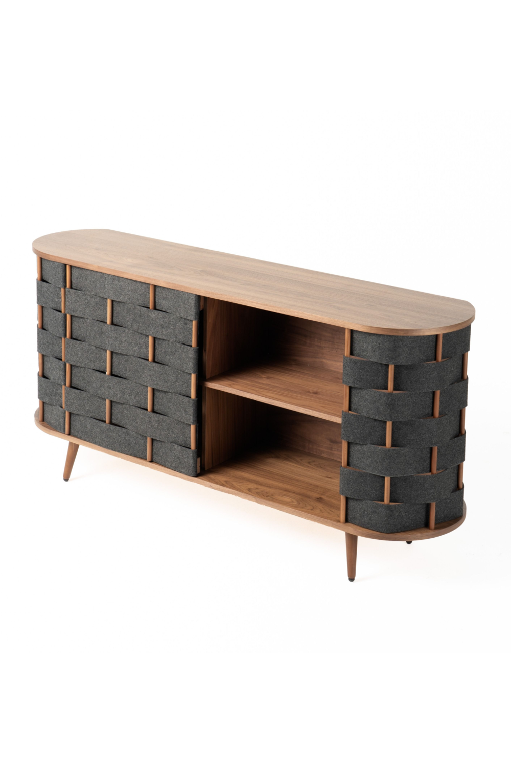   Gray Woven Fabric Sideboard | Oroa.com
