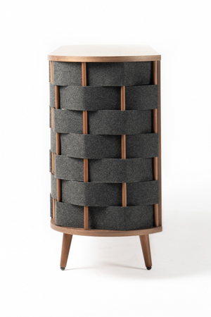   Gray Woven Fabric Sideboard | Oroa.com