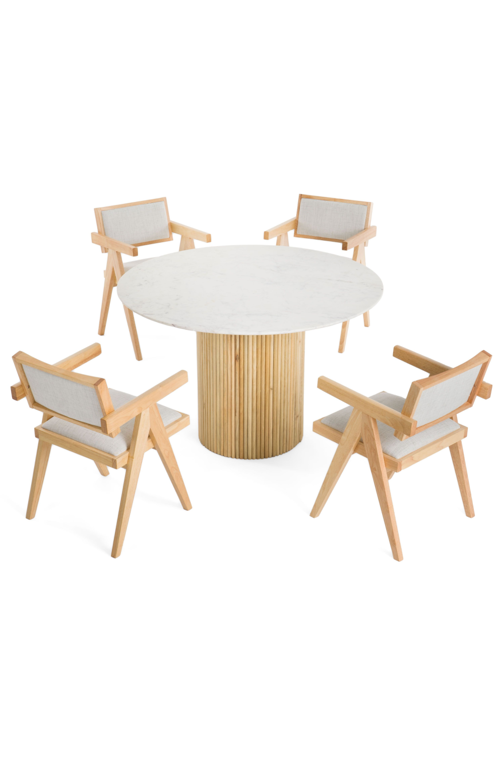   White Marble Dining Table | Oroa.com