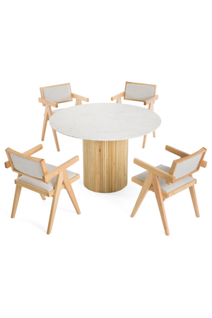   White Marble Dining Table | Oroa.com