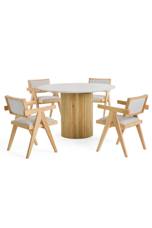   White Marble Dining Table | Oroa.com