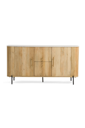   Fluted Mango Wood Sideboard | Oroa.com