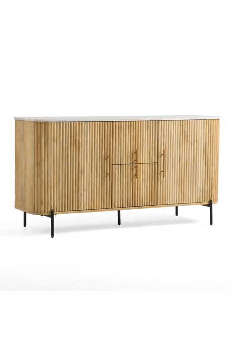   Fluted Mango Wood Sideboard | Oroa.com