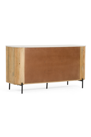   Fluted Mango Wood Sideboard | Oroa.com