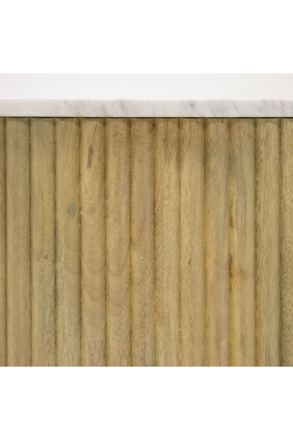   Fluted Mango Wood Media Unit | Oroa.com