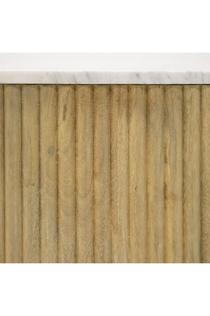   Fluted Mango Wood Media Unit | Oroa.com