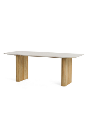   White Marble Dining Table | Oroa.com