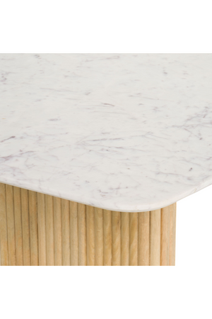   White Marble Dining Table | Oroa.com