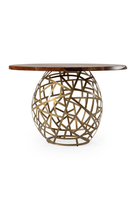   Round Solid Acacia Dining Table | Oroa.com