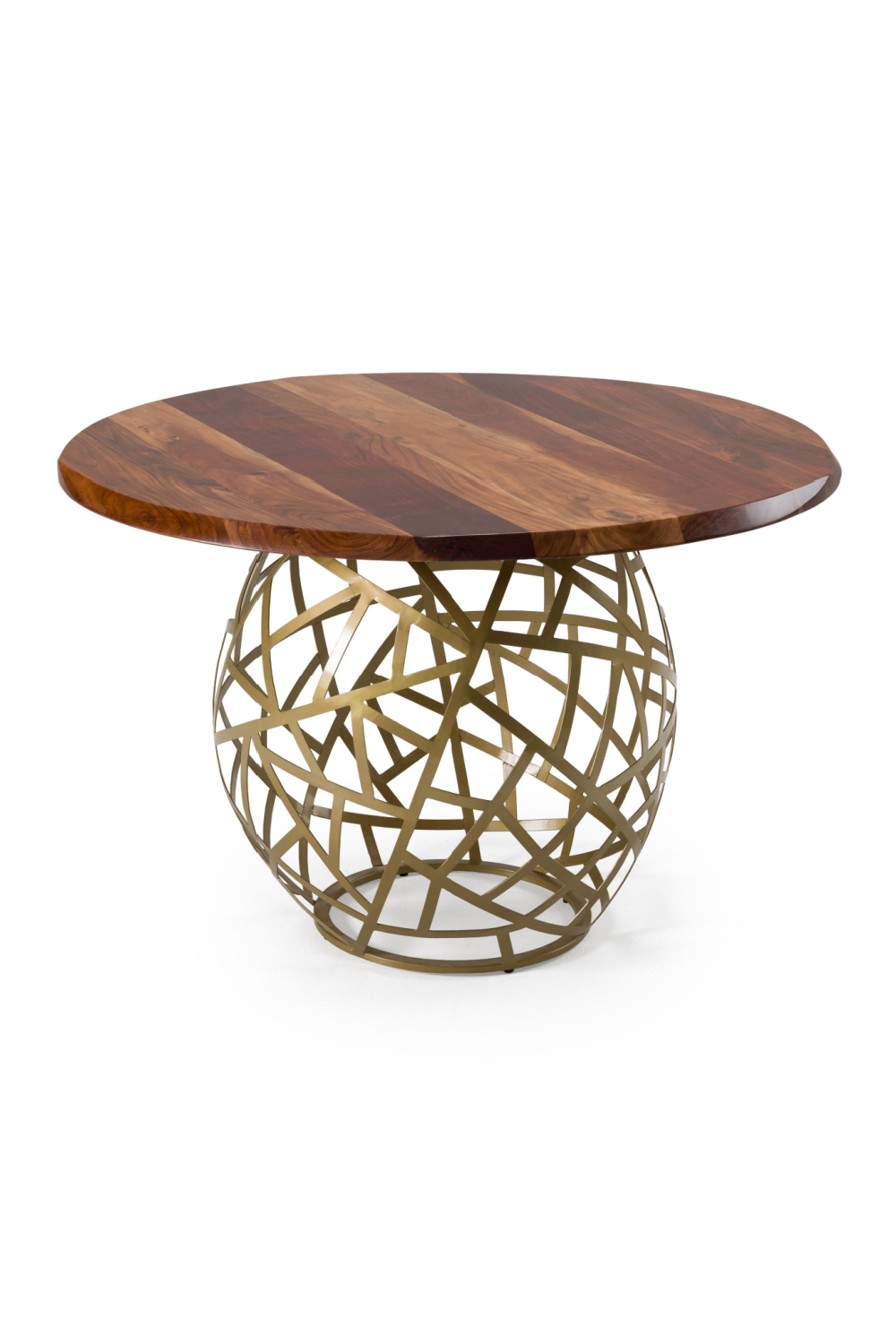   Round Solid Acacia Dining Table | Oroa.com