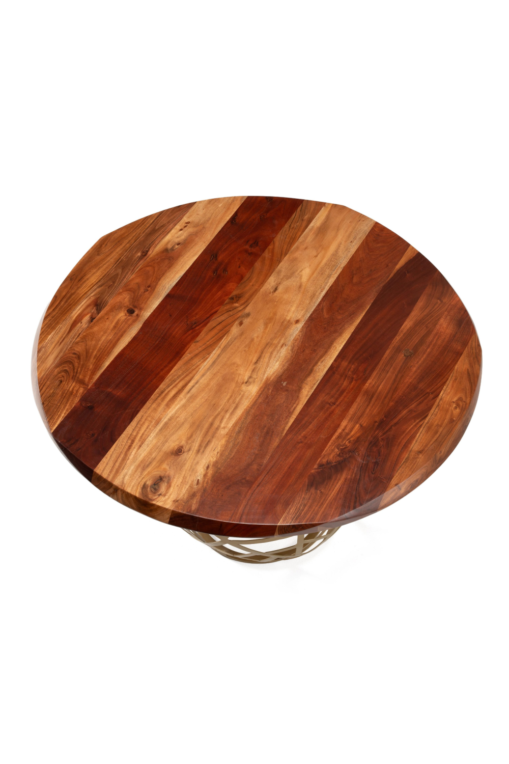   Round Solid Acacia Dining Table | Oroa.com