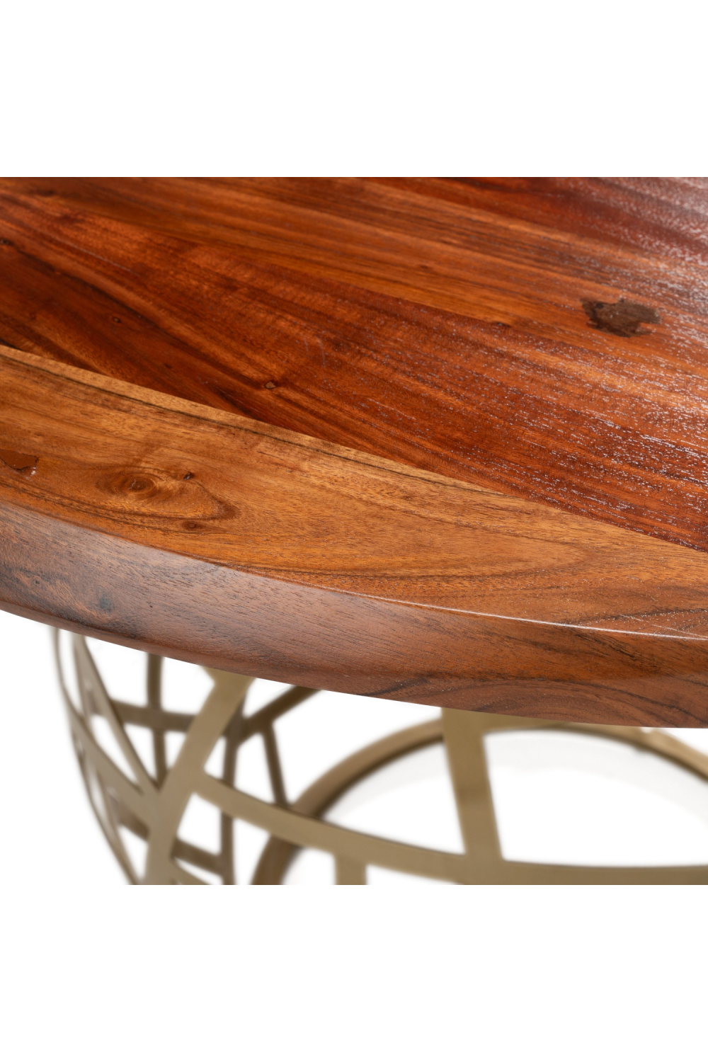  Round Solid Acacia Dining Table | Oroa.com