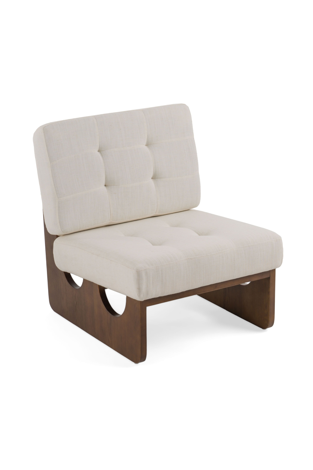   White Tufted Lounge Chair | Oroa.com