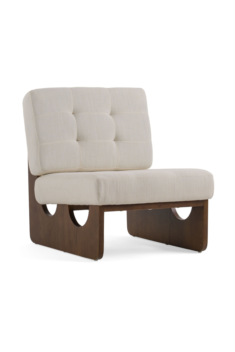   White Tufted Lounge Chair | Oroa.com