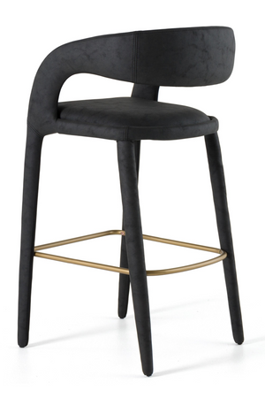   Vegan Leather Upholstered Bar Chair | Oroa.com