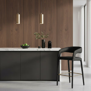   Vegan Leather Upholstered Bar Chair | Oroa.com