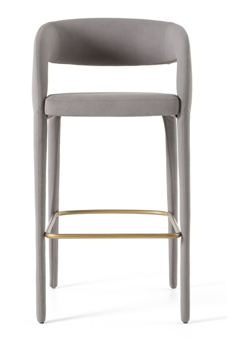   Vegan Leather Upholstered Bar Chair | Oroa.com