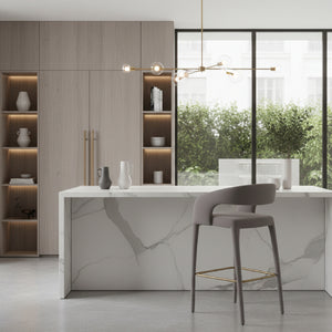   Vegan Leather Upholstered Bar Chair | Oroa.com