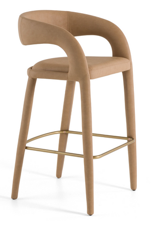   Vegan Leather Upholstered Bar Chair | Oroa.com