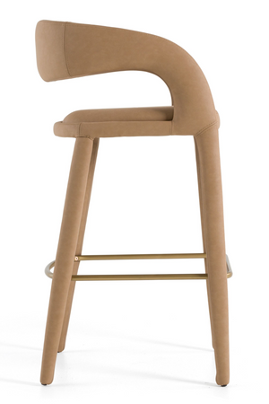  Vegan Leather Upholstered Bar Chair | Oroa.com