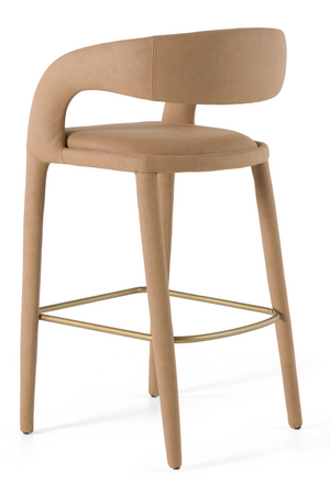   Vegan Leather Upholstered Bar Chair | Oroa.com