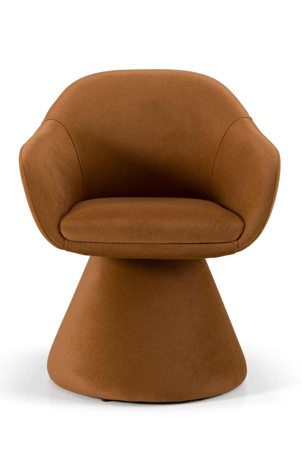   Brown Fabric Swivel Dining Chair | Oroa.com