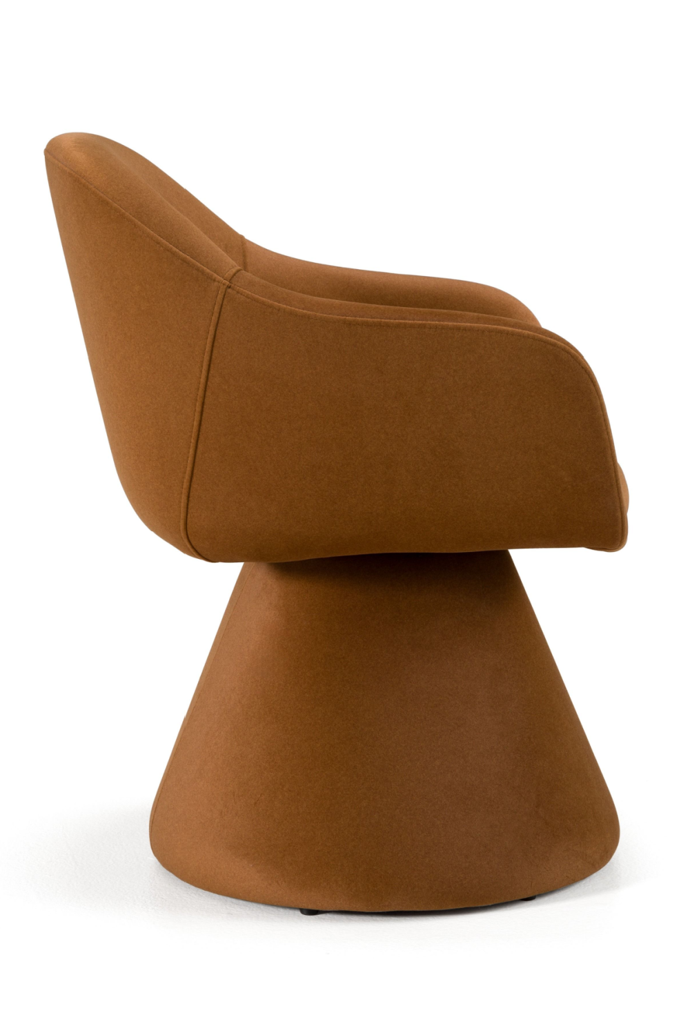   Brown Fabric Swivel Dining Chair | Oroa.com