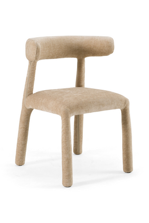   Beige Velvet Dining Chair | Oroa.com