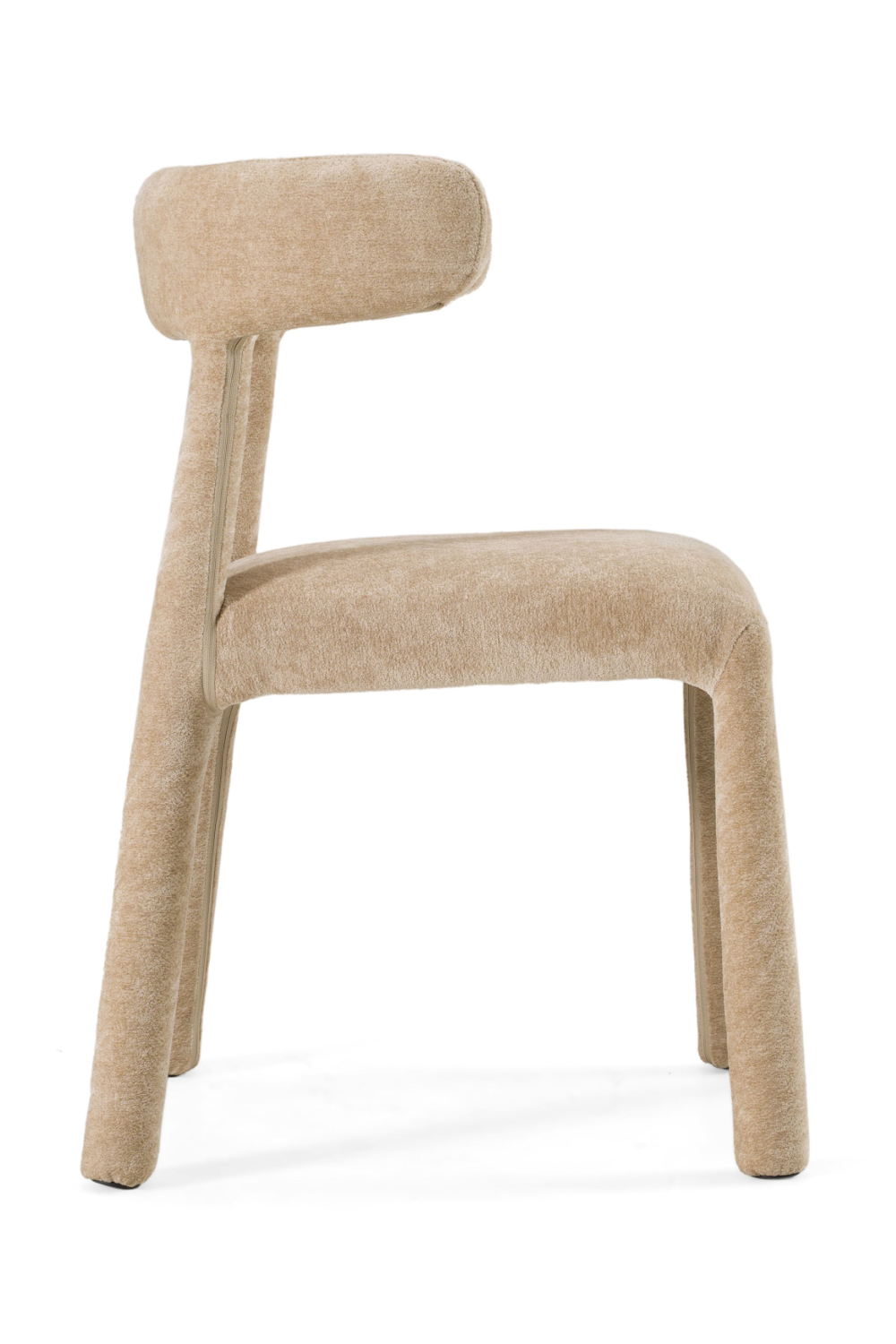   Beige Velvet Dining Chair | Oroa.com