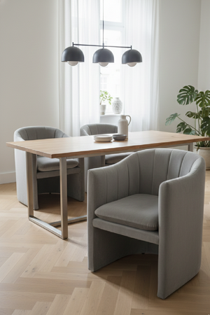   Velvet Curved Dining Chair | Oroa.com