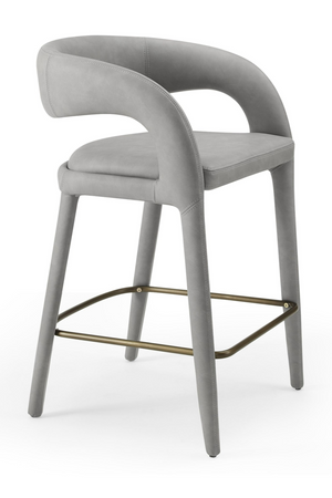   Vegan Leather Upholstered Counter Chair | Oroa.com