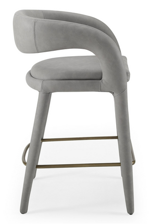   Vegan Leather Upholstered Counter Chair | Oroa.com