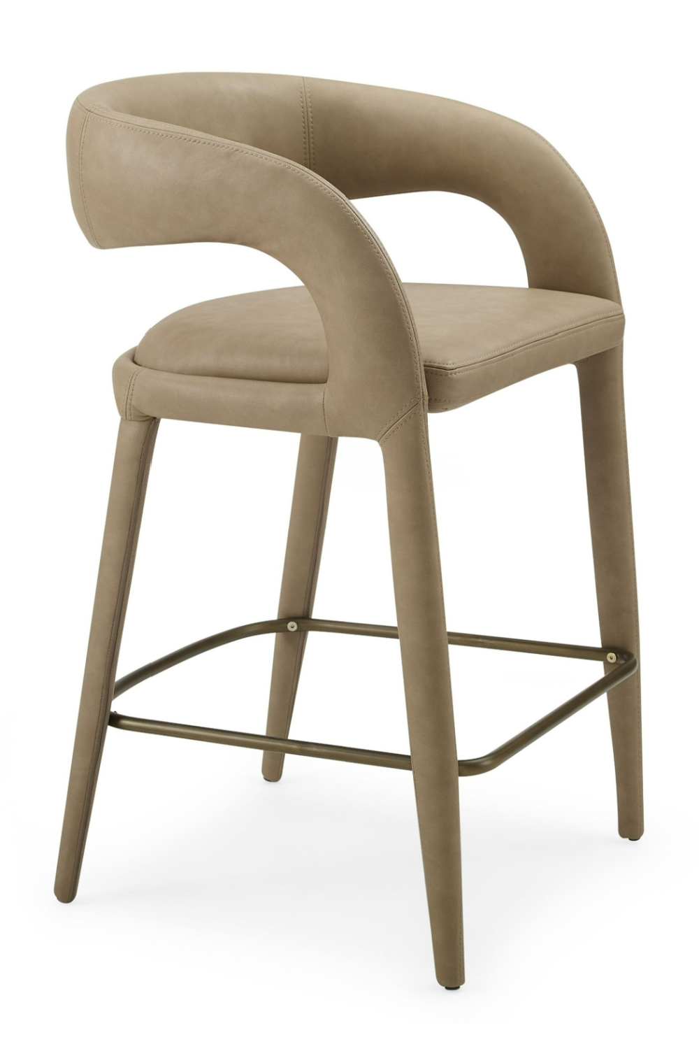   Vegan Leather Upholstered Counter Chair | Oroa.com