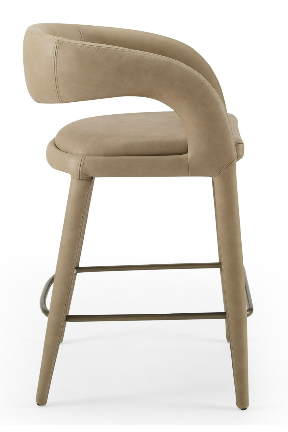   Vegan Leather Upholstered Counter Chair | Oroa.com